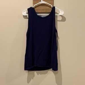 Women's Navy Sleeveless Top